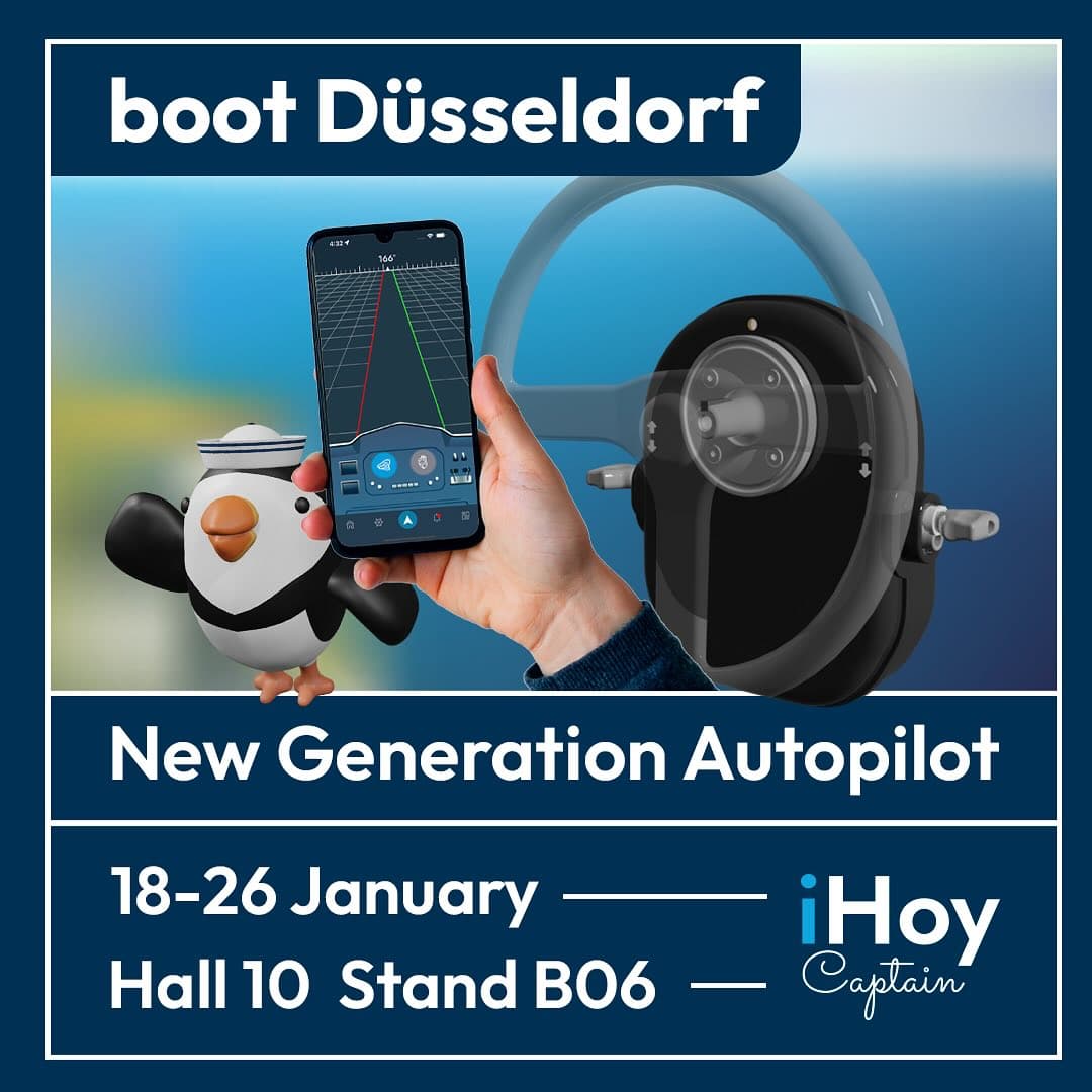 iHoy Captain Attracted Great Attention with Its Next-Generation Autopilot at the Düsseldorf Boat Show!